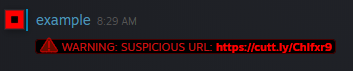 Suspicious URL warning message in Steam chat