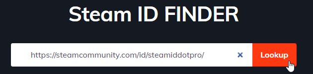 Pencarian Steam ID melalui Steam ID Finder